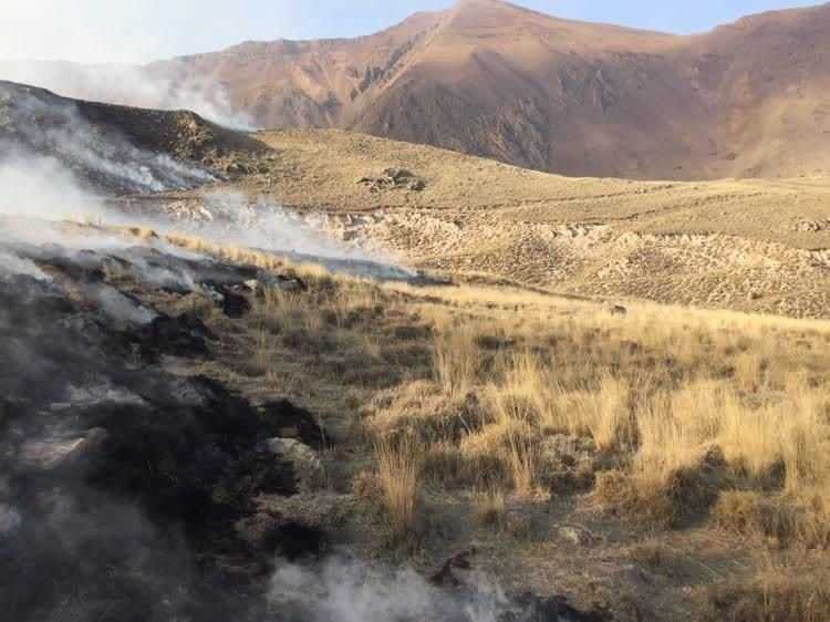 آتش مراتع آمل خاموش شد 